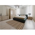 thumbnail image 4 of Ahgly Company Indoor Rectangle Patterned Black Bean Brown Area Rugs, 8' x 12', 4 of 6