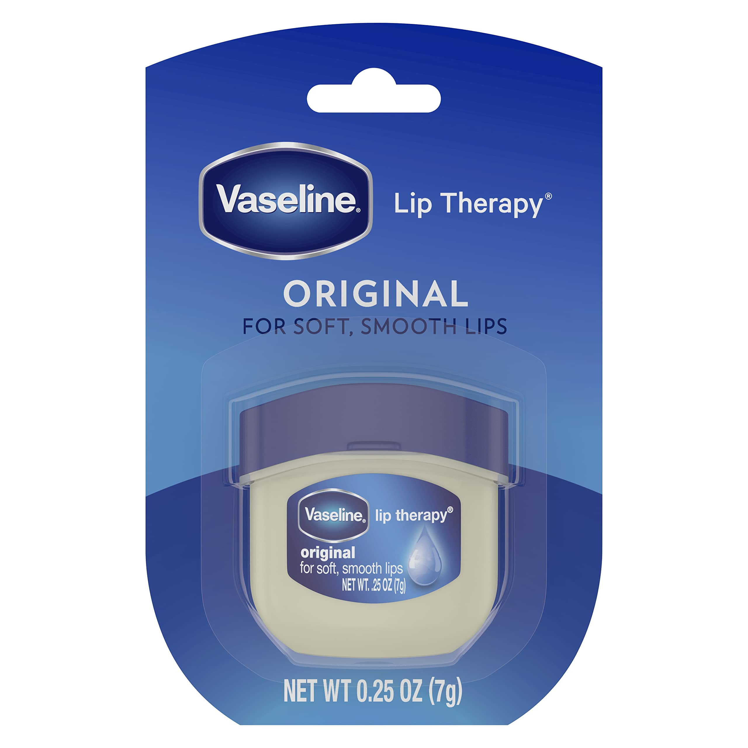 6 Pack Vaseline Original Lip Therapy For Soft Smooth Lips 0.25Oz Each