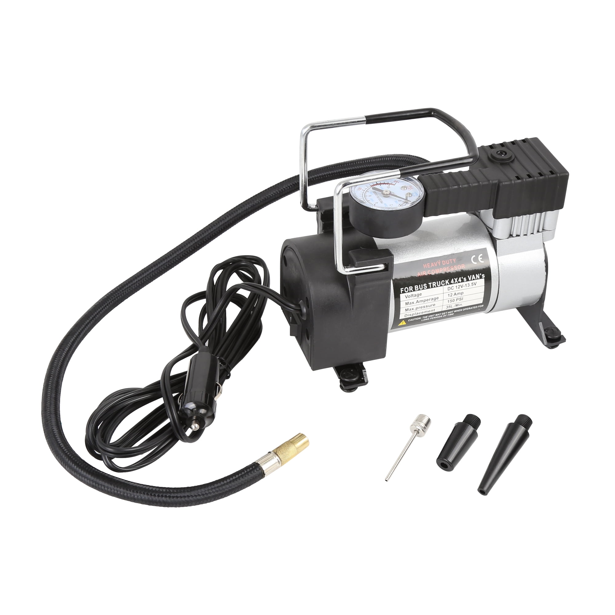 150psi 12 V Portable Air Compressor with 6 L Tank Tyre Inflation Pump for Cornet Air Train Truck RV Tyre 