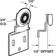 thumbnail image 4 of Slide-Co 16202-B Closet Door Roller Assembly, 3/4 In. Convex Edge Ball Bearing Plastic Wheel, 1/2 In. Offset (2 Pack), 4 of 4