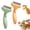 Orange-Green, variant on Yavnkory Dual-Sided Dematting Comb for Dogs and Cats Undercoat Rake Pet Grooming Brush for Long Hair Deshedding Loose Fur Removal Tool (Orange, 1PC)