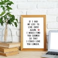 thumbnail image 6 of Valentines Day Decorations Funny Anniversary Card For Husband Wife Boyfriend Girlfriend Partner Spouse Fiancé - Love Greeting Card With Envelope - "If I Had Life To Live Over Again" A, 6 of 7