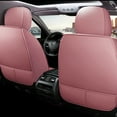 thumbnail image 3 of Tuqiang Leather front car seat covers. for FIAT for Linea 2007-2018 2 Seats Premium Leather Compatible Airbag Water Resistant Front Rear Cushion Protector Pink, 3 of 5