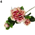 thumbnail image 2 of SPRING PARK 1Pc 3 Heads Artificial Flowers Gardenia for DIY Wedding Bouquets Centerpieces Arrangements Party Baby Shower Home Decorations, 2 of 7