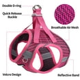 thumbnail image 3 of AIITLE Dog Harness with Leash Set - All Weather Breathable Mesh, Reflective Stripes, Adjustable Escape Proof Pet Outdoor Harnesses for Medium Dogs Hot Pink M, 3 of 6