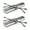 Gunmetal, variant on EYE ZOOM 2 Pack Compact Metal Rimless Reading Glasses with Light Slim Gunmetal and Silver Case for Men and Women, +2.75