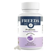Freeda Acidophilus Probiotic 1 Billion CFU | Gut Health & Digestive Support | Vegan Capsules | 250 Count