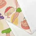 thumbnail image 4 of Funny Mushroom Shower Curtain for Bathroom, Sexy Woman Legs Butt with Cute Mushroom Fun Bathroom Decor Sets, Waterproof Facric Shower Sets with Hooks, Red Purple Green, 4 of 5