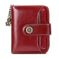 thumbnail image 1 of Compact Zipper Coin Purse For Women, Advanced Rfid Blocking Technology Secure Faux Leather Credit Card Slots Wallet, Perfect For Everyday Use And Travel (16 × 11 × 4 Cm), 1 of 1