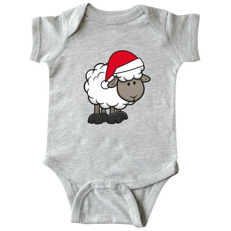 

Inktastic Christmas Santa Sheep Gift Baby Boy or Baby Girl Bodysuit