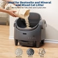 thumbnail image 5 of Automatic Cat Litter Box – Self-Cleaning Litter Box with Open-Top Design, 15-Layer Safety Protection, Smart App Control, Adjustable Entry, Odor Control for Multiple Cats, 5 of 9