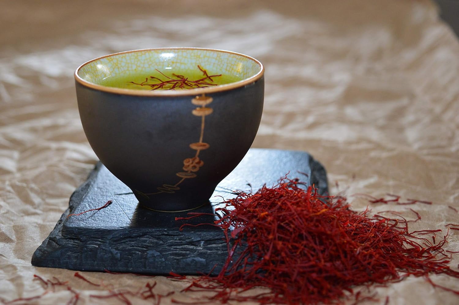 Premium Saffron Threads, Pure All Red Saffron Spice | Super Negin Grade | For Culinary Use Such as Tea, Paella, Golden Milk, Rice, & Risotto – 5 Grams