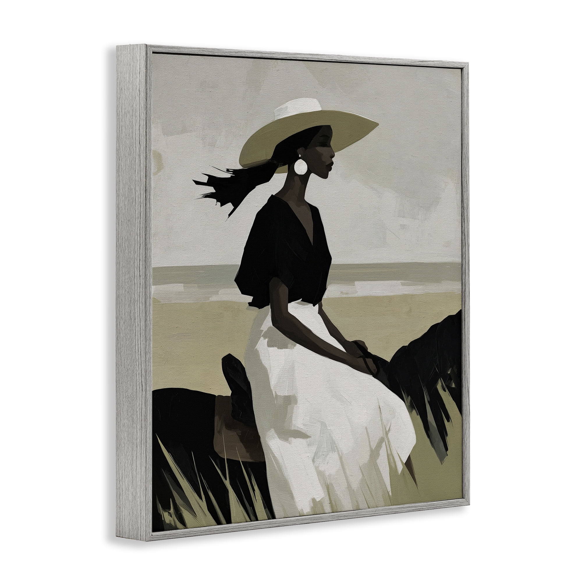 Stupell Industries Equestrian Windswept Muse Gray Framed Giclee Art, design by Svetlana Aleynikova