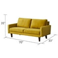 thumbnail image 5 of Hybition Velvet Sofa Modern Couch with Wooden Legs for Living Room-Gold, 5 of 9