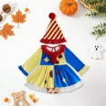 thumbnail image 2 of OJSFQUFP Halloween Outfit Infant Baby Girl Halloween Clown Cos Long Sleeve Romper Dress with Hat Toddler Trick Or Treat Outfit 0-18M, 2 of 5