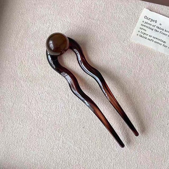 Ganfancp Nueva Horquilla China En Forma de U para Mujer de Alta Gama con Un Moño Redondo y Un Accesorio para El Pelo Rebajas Hoy Liquidación 1X Horquilla