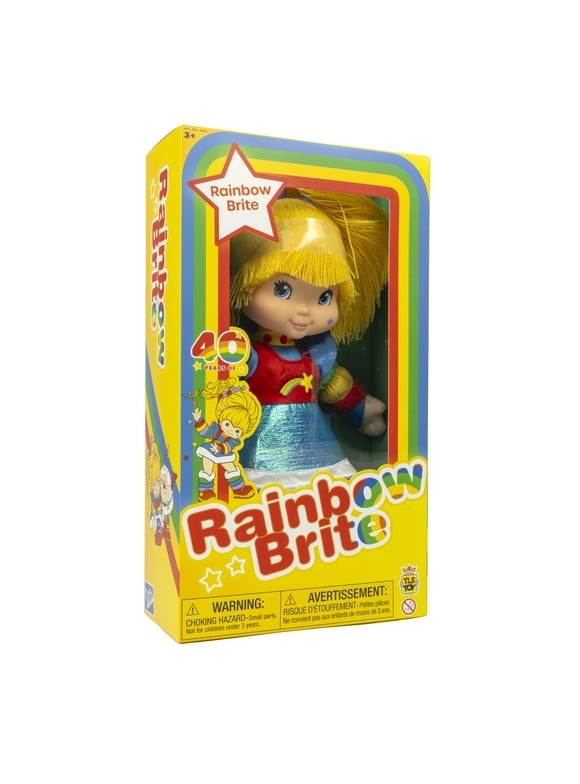 Rainbow Brite 12" Threaded Hair Plush Doll Rainbow Brite, Children Ages 3+