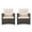 Gray/Beige, variant on GDF Studio Nikki Outdoor Wicker Club Chairs with Cushions, Set of 2, Dark Brown and Beige