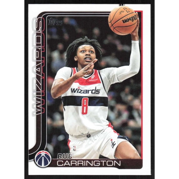 2025-26 TOPPS FLAGSHIP #97 BUB CARRINGTON WASHINGTON WIZARDS