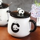 thumbnail image 2 of Taza de café divertida, lindas tazas de cerámica con diseño de panda, tazas de té con animales adorables con tapa y cuchara de panda en 3D, el mejor regalo para mujeres WD.WDQZL Hogar, 2 of 3
