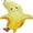Banana Balloon, variant on PMU Party Themes 22 Inch Corn on the Cob Mylar-Foil Balloon (1/Pkg) Pkg/1