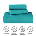 thumbnail image 4 of Superior 2-Piece Victory Cotton Matelasse Teal Bedspread Set, Twin, 4 of 10