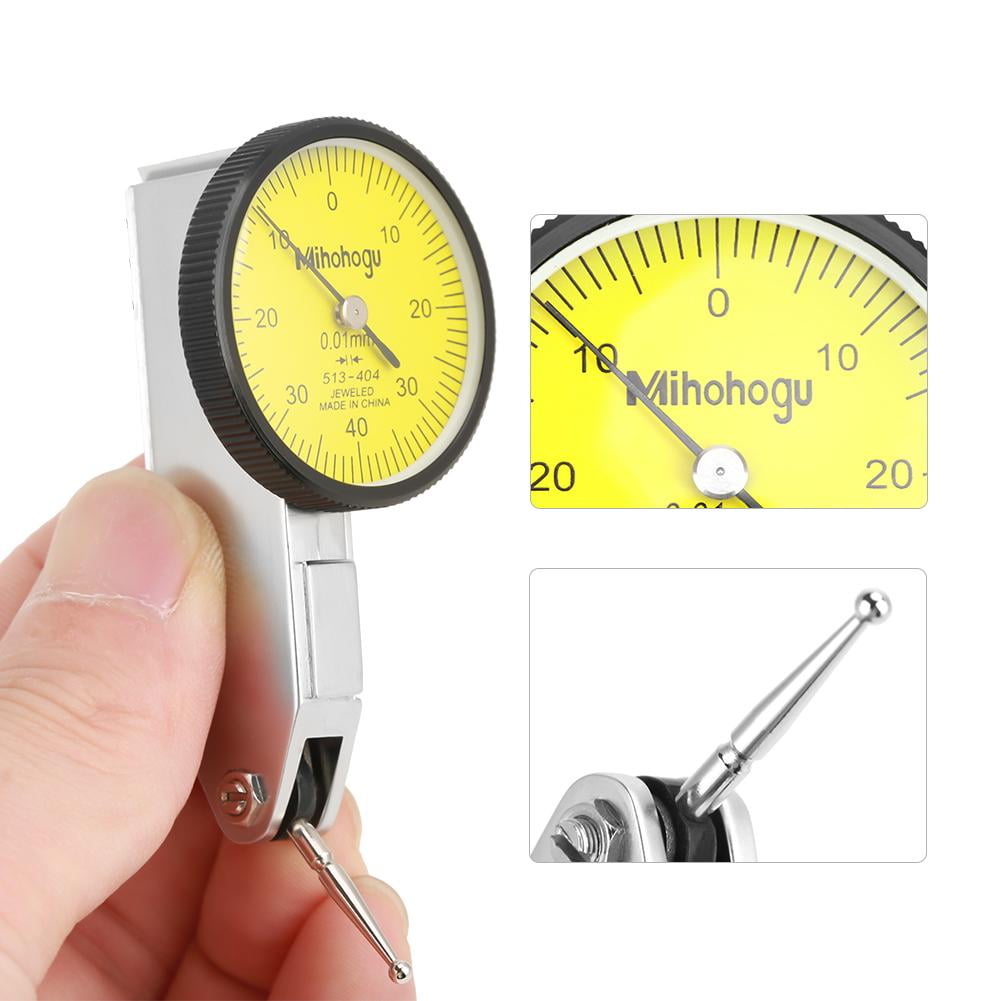 Mgaxyff Dial Test Gauge,Precision 0.01mm Lever Dial Test Indicator