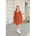 thumbnail image 6 of Arshiner Girls Black Dress Long Sleeve Twirly Funeral Church Tween Fall Winter Dresses Size 12, 6 of 7