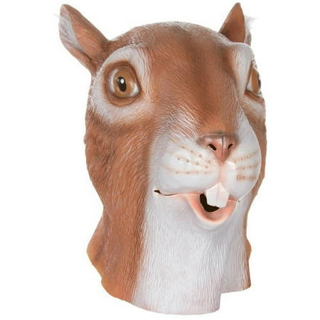 Allures and Illusions Giant Squirrel Head Costume Mask Halloween Accessory