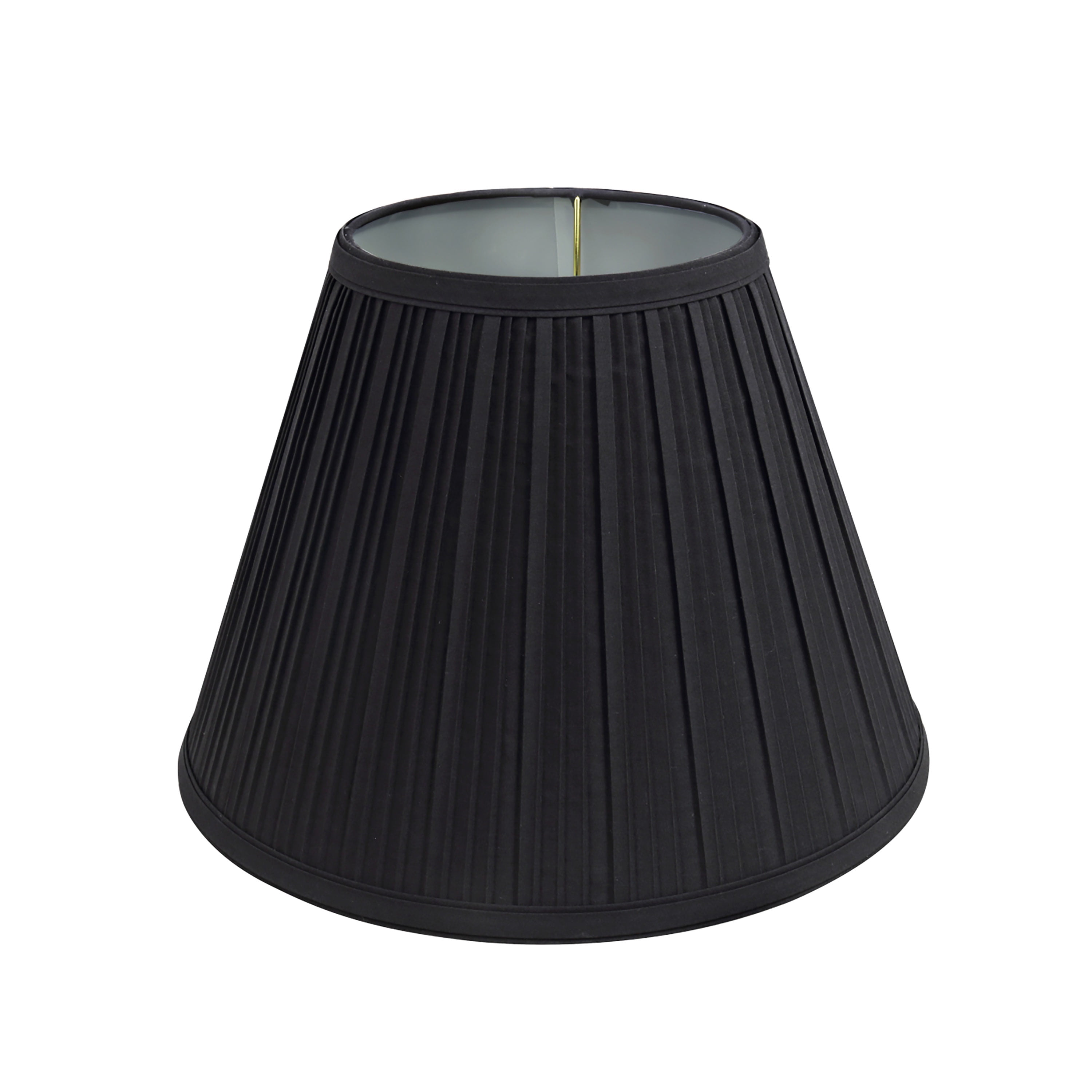 Aspen Creative 59152 Transitional Pleated Empire Shape UNO Construction Lamp Shade in Black, 8" Wide (4-1/2" x 8" x 6-1/2")