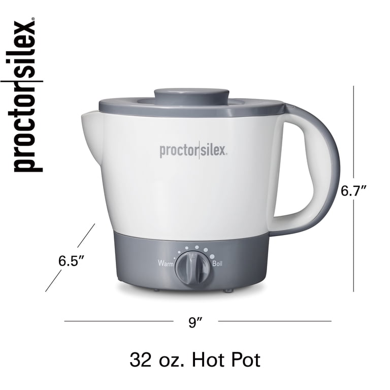 Proctor Silex Electric Hot Pot, 32 Oz, White photo 8