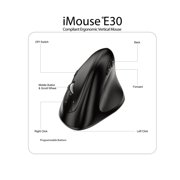 Adesso 2.4GHz Wireless Ergonomic Vertical Right-Handed Mouse (imousee30)