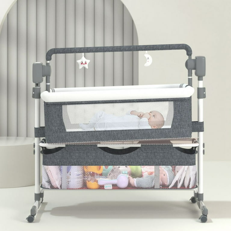 SteAnny Baby Bassinet, Bedside Sleeper, Rocking Crib, Adjustable