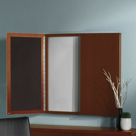 Wood Presentation Boards - Mayline Aberdeen Visual Presentation Board in Cherry