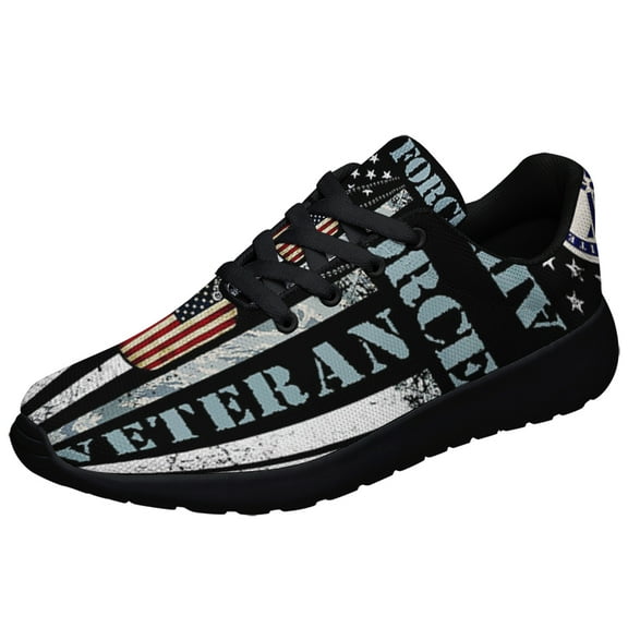 Air Force Veteran Shoes Sneakers for Women Men Black Size 3.5