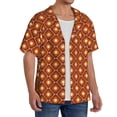 thumbnail image 2 of Goofa 60s and 70s Aesthetic Printed Men's Casual Short-sleeved Shirt,Lightweight Breathable Button-down,Summer Casual men's top,Versatile Fashion shirt-Small, 2 of 7