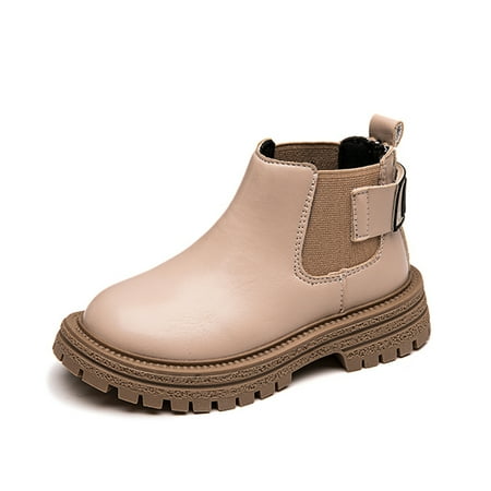 

Boys Girls Waterproof Ankle Boots Kids Winter Outdoor Fashion Flat Combat Boots(Toddler/Little Kid/Big Kid)
