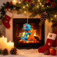 thumbnail image 6 of Cute Christmas Tree Decorations Flat Printed Acrylic Christmas Hanging Ornaments, Lovely Pet Pendant with Hanging Rope for Xmas Party, Scratchproof Colorfast Holiday Decor and Gift for Animal Lovers, 6 of 6