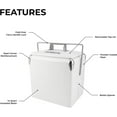 thumbnail image 3 of Permasteel 14-Qt Small Portable Picnic Cooler, White, 3 of 6
