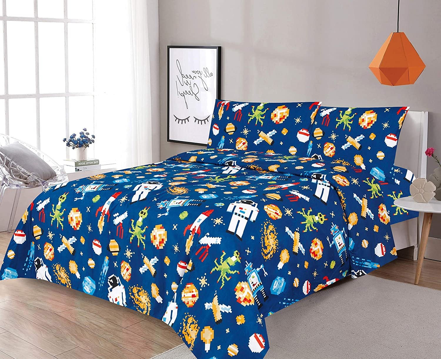 Fitted Sheet Flat Sheet Harry Potter 4 Pc Toddler Bed Set Pillow Comforter 