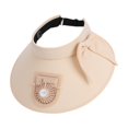 thumbnail image 1 of Sombrero de ventilador de enfriamiento sombrero de playa de borde ancho para caminatas deportes para campamento de campamento ciclismo Beige, 1 of 10