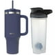 thumbnail image 1 of Termo Contigo Vaso Térmico Asa 40oz Acero Mezcladora Shaker azul, 1 of 6