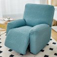 thumbnail image 1 of Nvzi Couch Cover Sofa Covers 1 seat Ligh Blueu Green Reclining Chair Cover for Living Room Sofa Easy Fit Washable Furniture Sofa Protector, 1 of 4