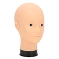 thumbnail image 3 of Mannequin Head Bald Mannequin Head Hat Display Head Makeup Practice Mannequin Head Bald Mannequin Head Makeup Training Practice Hat  Display Mannequin Head Black Base, 3 of 8