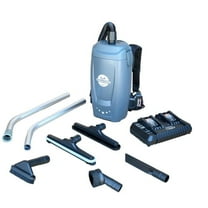 Tomahawk 18V Battery Powered Backpack Vacuum 6L for Janitorial Cleaning – Lightweight Cordless Commercial Vacuum with Quiet Operation