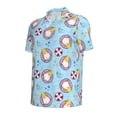 thumbnail image 3 of Daiia Gnome Pool Party Pattern Men’s Polo Shirts,Solid Deck Shirt,Classic Fit, Breathable Cotton Polo for Casual and Sport Wear-X-Large, 3 of 9