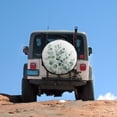 thumbnail image 5 of Camping Spare Tire Cover Watercolor Eucalyptus Leaves Wheel Protectors Weatherproof Green Leaf Watercolor Tire Cover Universal Fit for Trailers SUV Truck Camper Travel 13inch, 5 of 8