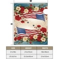 thumbnail image 5 of American Flag Mailbox Cover USA National Flag Red White Blue Flower Ocean Magnetic Mailbox Covers Standard Size 18x21 Inch Independence Day Mail Post Letter Box Cover for Home Yard Decoration, 5 of 6