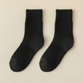 thumbnail image 4 of Mens Crew Socks Women's Winter Mid Tube Socks with Fleece for Warmth and Cold Protection Fleece Socks Light Socks Black One Size, 4 of 7