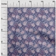 thumbnail image 2 of oneOone Rayon Violet Fabric Leaves Sewing Craft Projects Fabric Prints By Yard 56 Inch Wide, 2 of 5